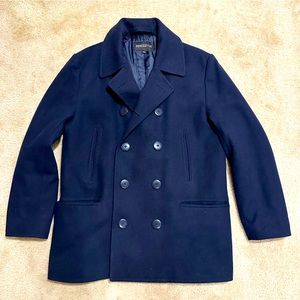 J. Crew Factory Men’s Navy Peacoat Large